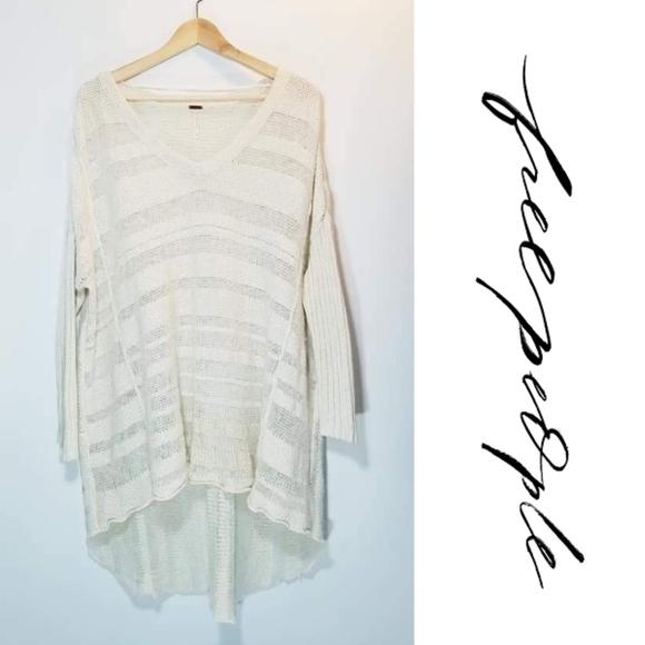 Free People light weight multi stripe knit tunic - Picture 1 of 2